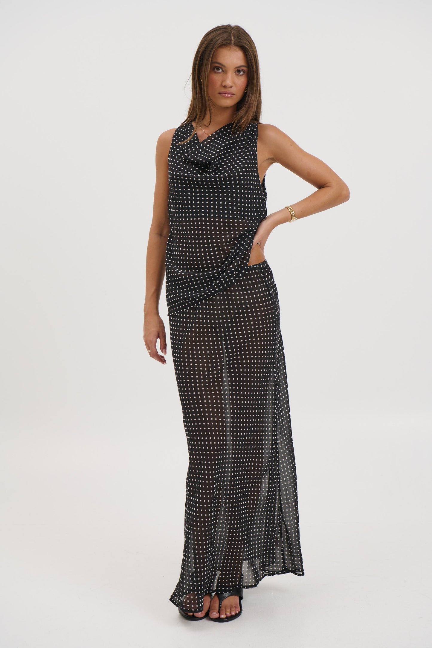 Jemma Sheer Skirt Black