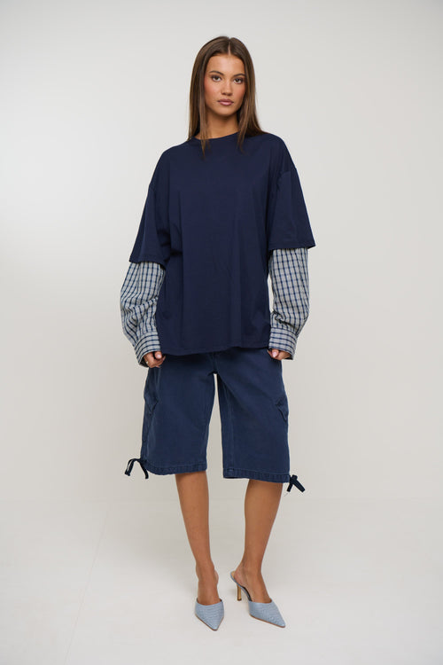 Bottega Shirt Navy