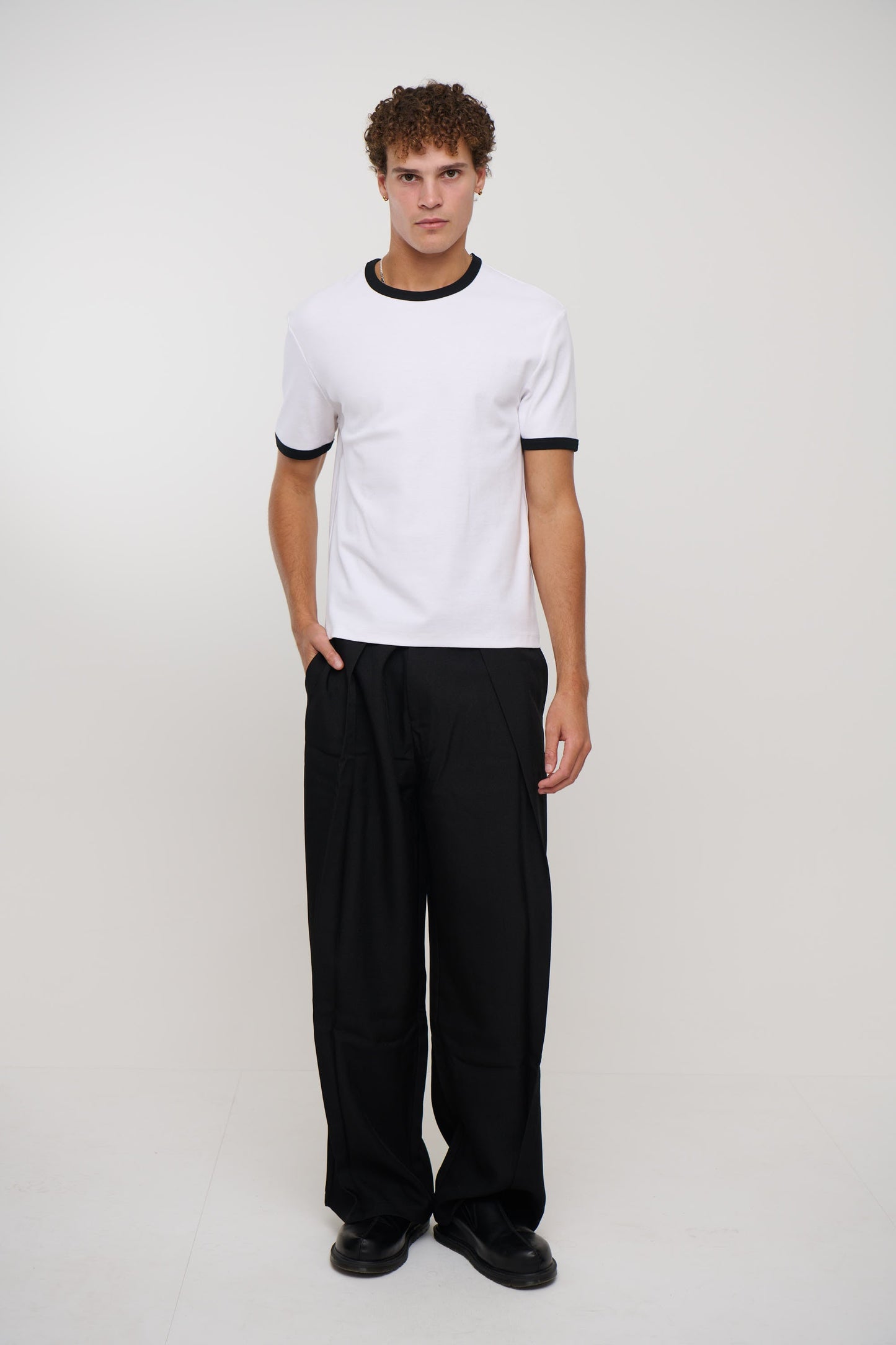 Charlie Ringer Tee White