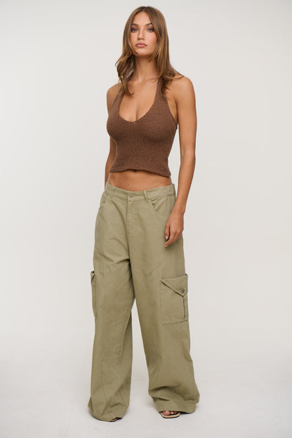 Halo Halter Top Chocolate