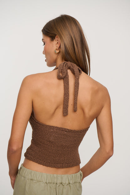 Halo Halter Top Chocolate