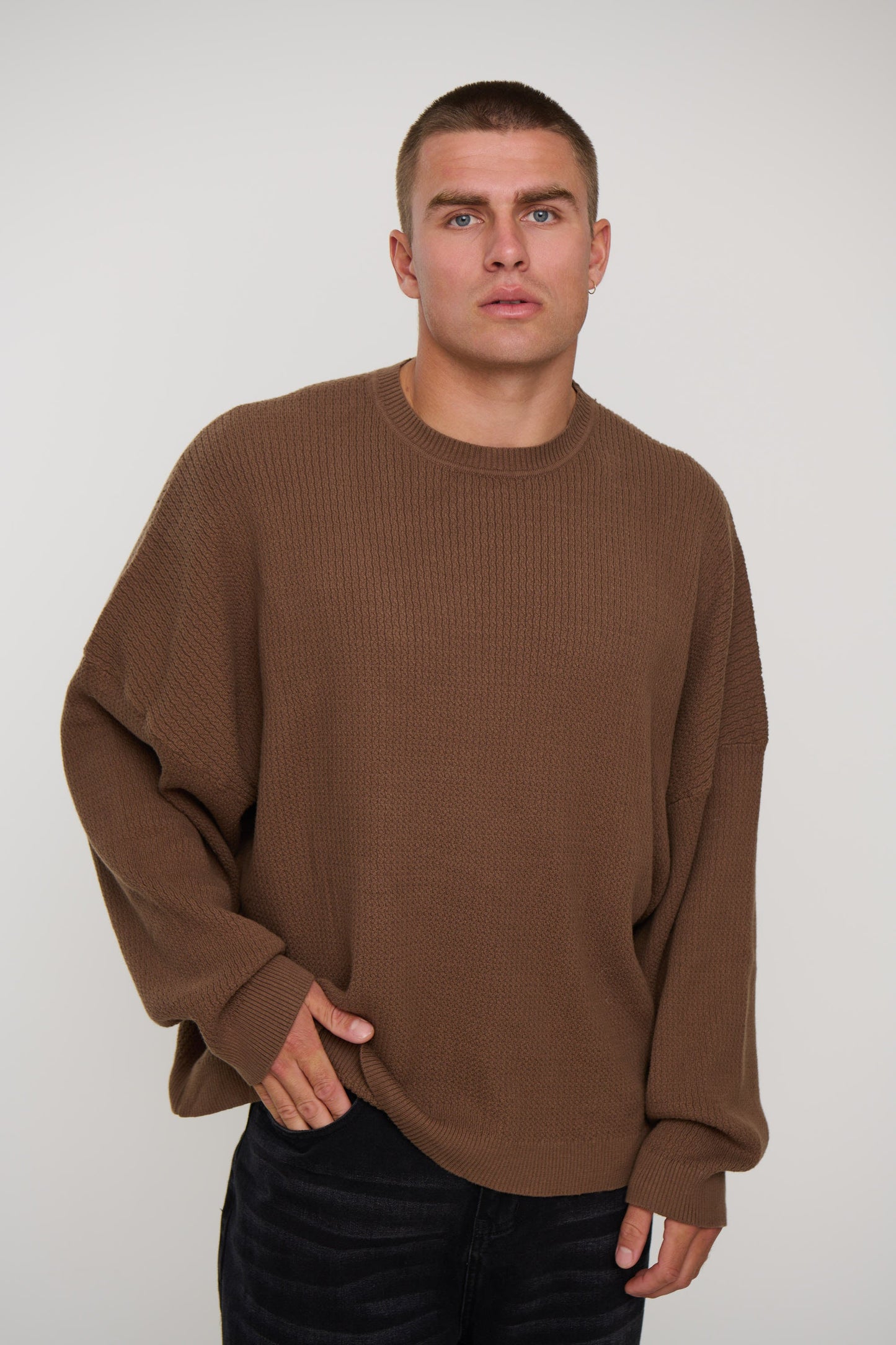 Lightweight Texture Sweat Choc