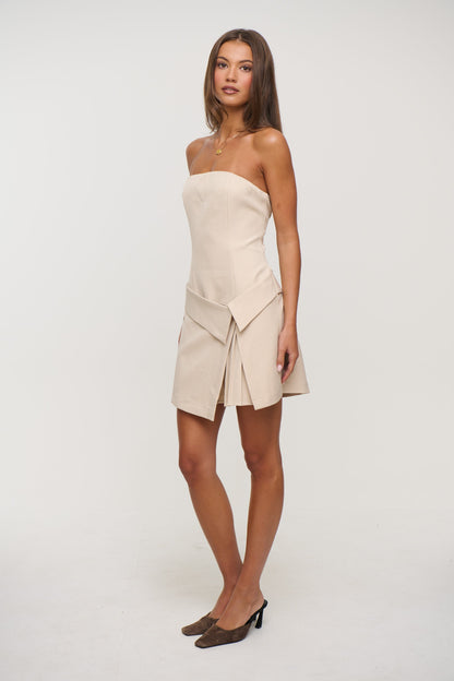 Charli Mini Dress Stone