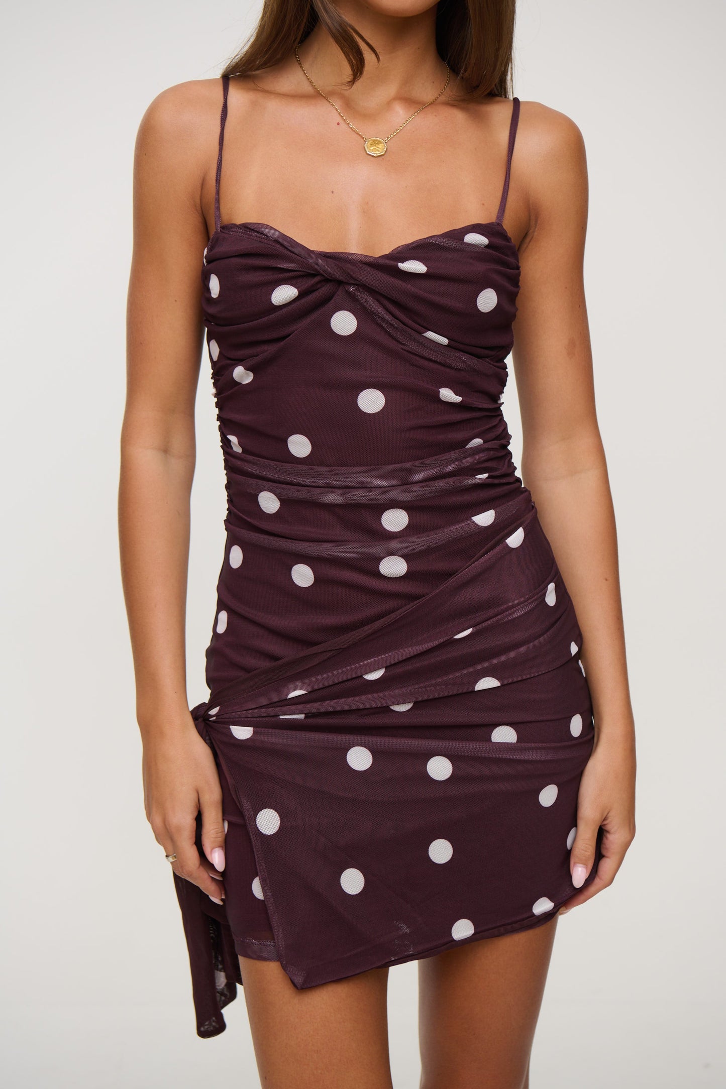 Esme Mini Dress Chocolate - FINAL SALE