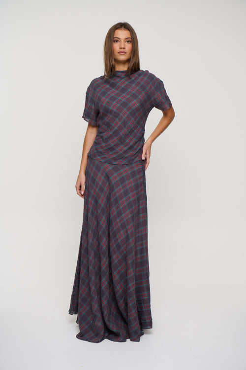 Halcyon Top Jade Plaid