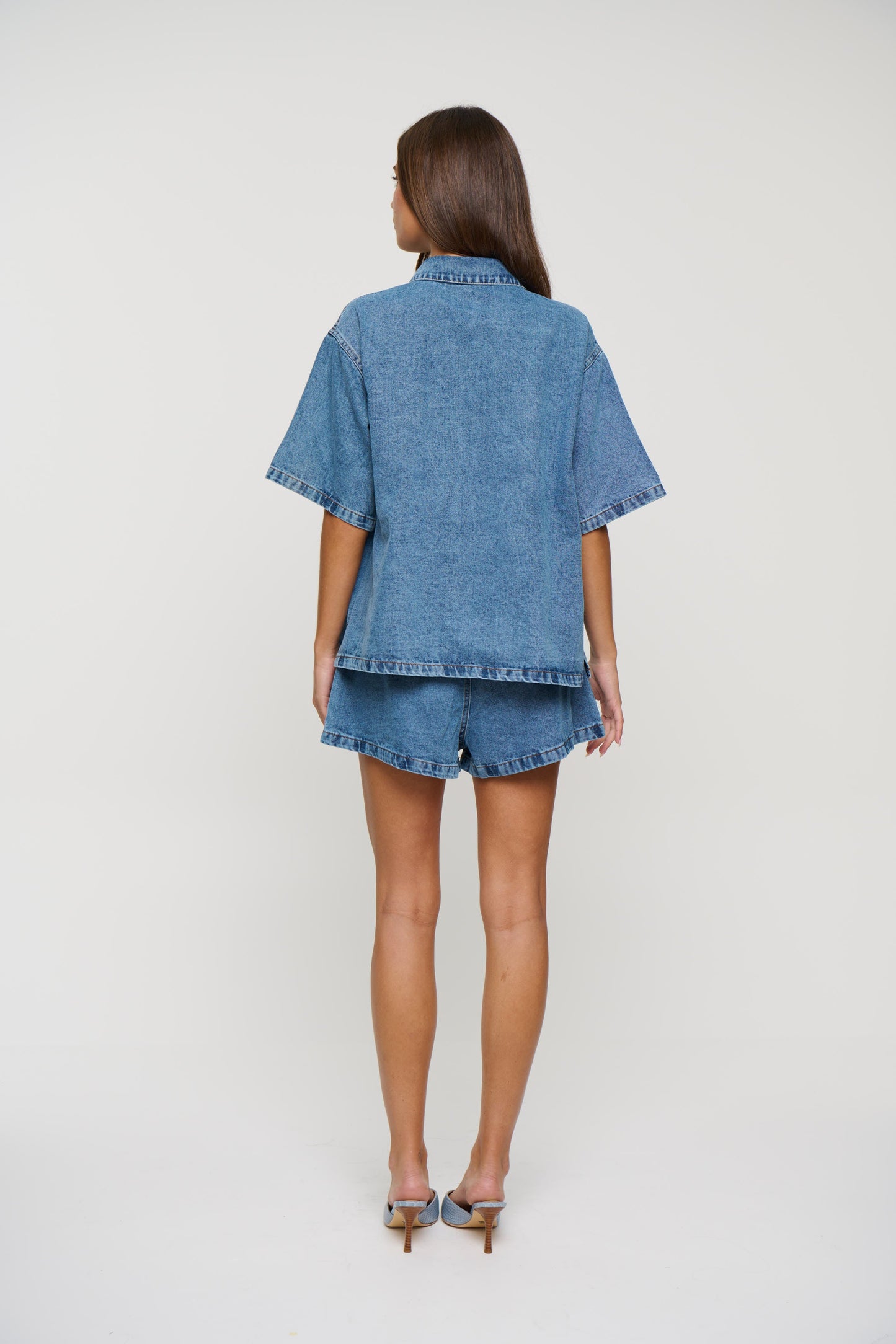Delaney Denim Set Light Blue