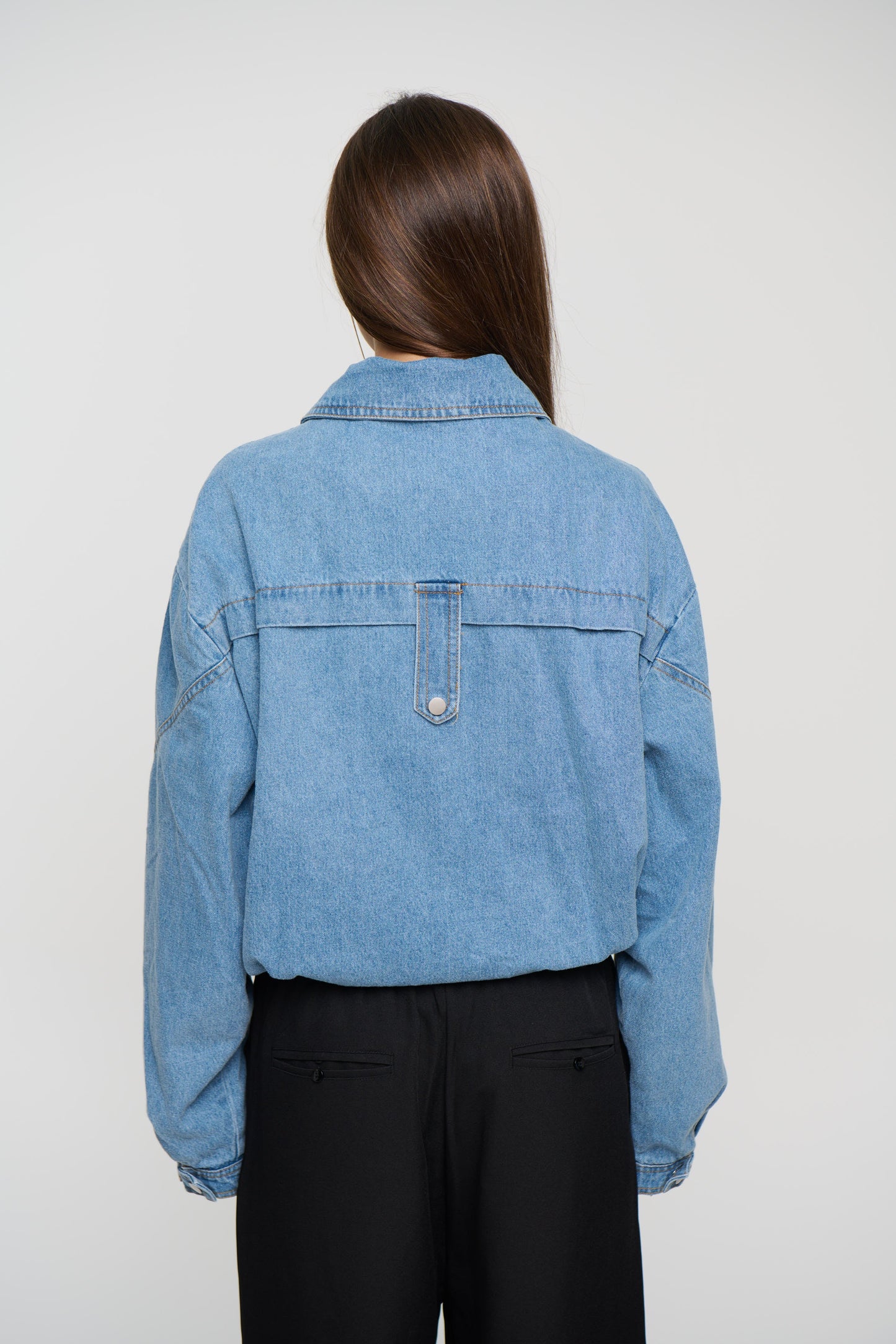 Jorja Denim Bomber Jacket Blue