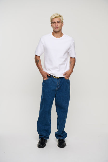 Charlie Ringer Tee Plain White
