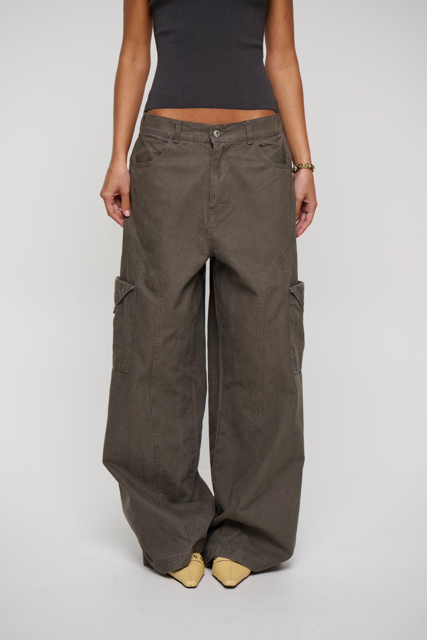 Annie Cargo Pant Dark Grey