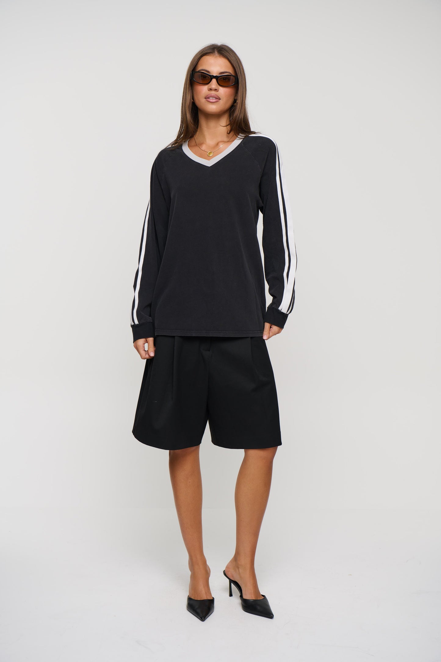 All Stars Long Sleeve Washed Noir