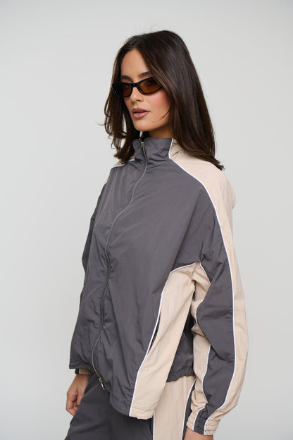 Cleo Windbreaker Grey