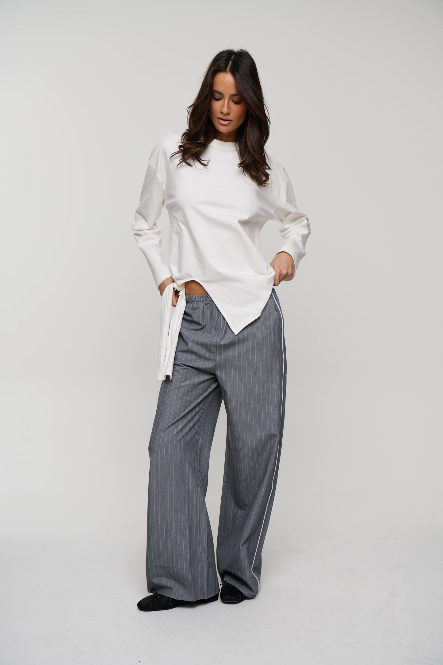 Blake Long Sleeve Tee Vanilla