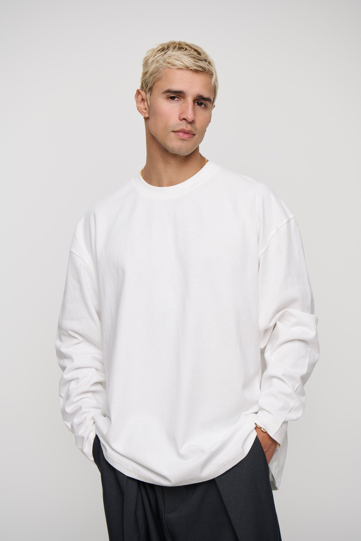 250GSM Long Sleeve White
