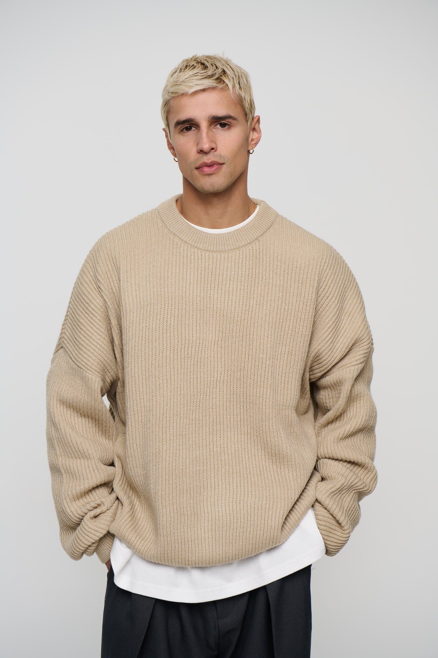 Drop Sleeve Heavy Knit Oat