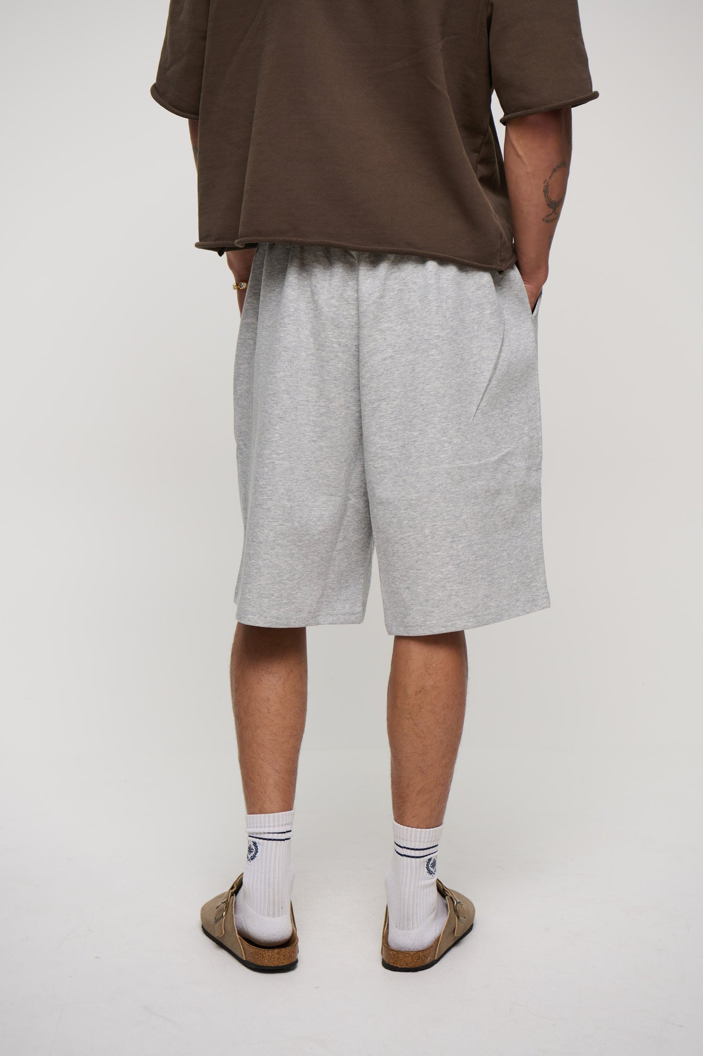 Drop Cotton Short Grey