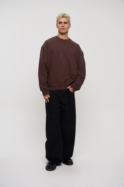 Caddy Crew Jumper Choc
