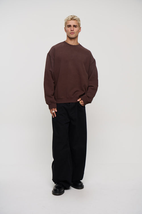 Caddy Crew Jumper Choc