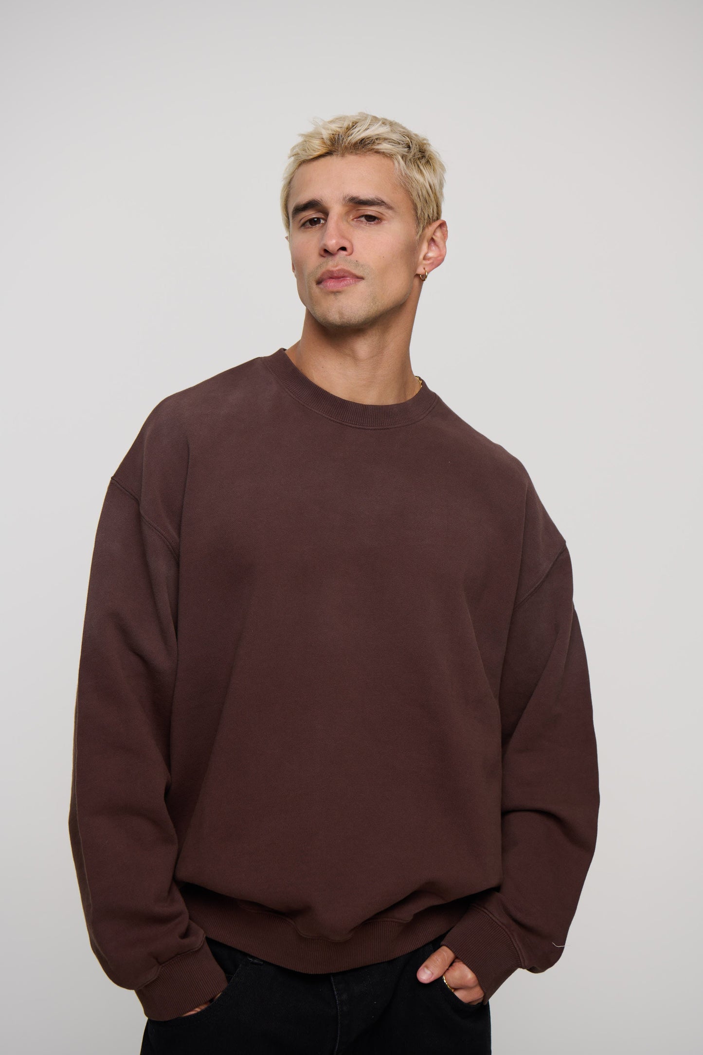 Caddy Crew Jumper Choc