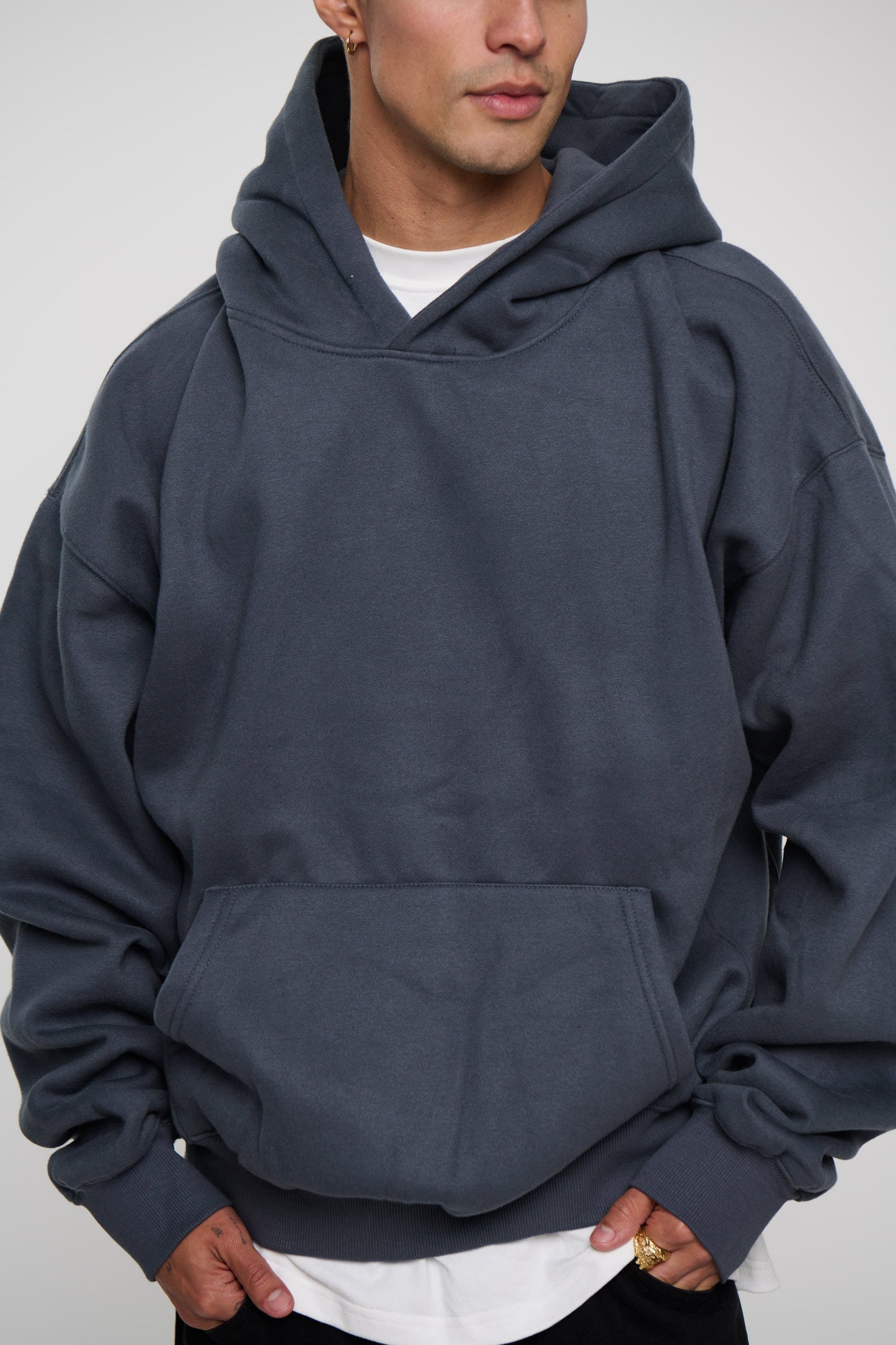 Heavyweight Comfort Hoodie Dark Grey