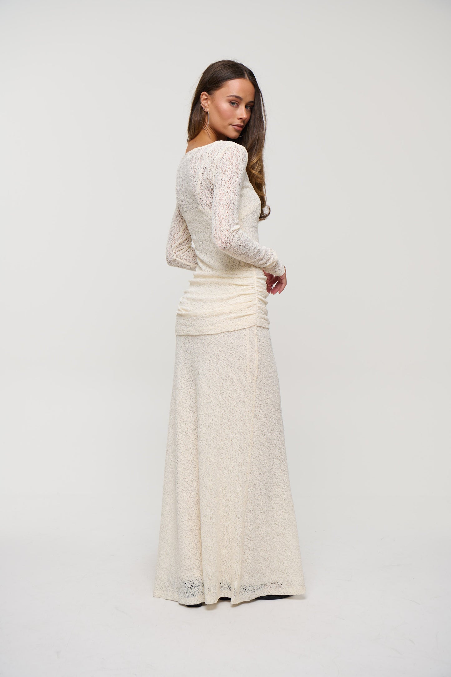 Lotus Maxi Dress Cream