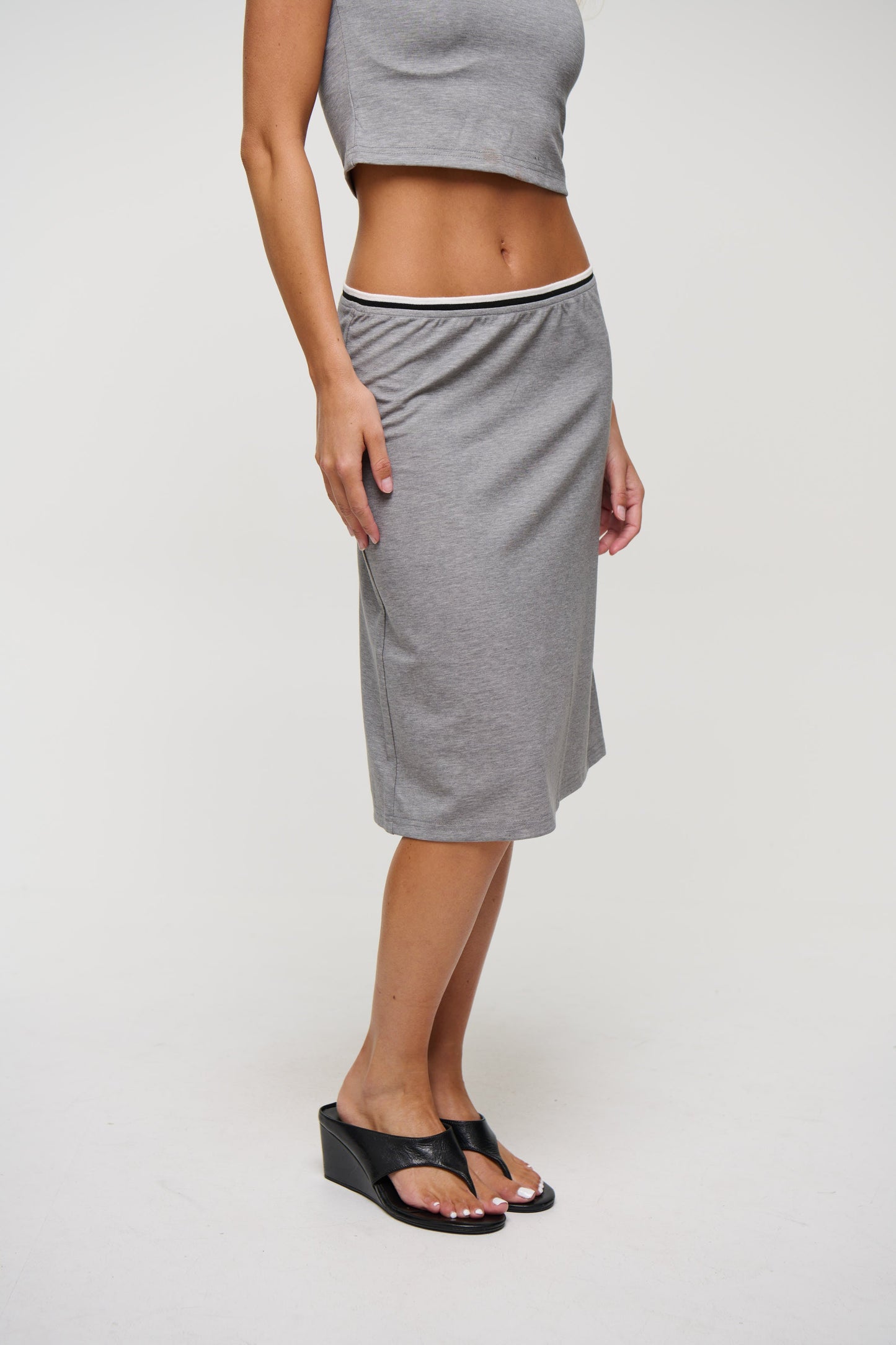 Laguna Midi Skirt Grey