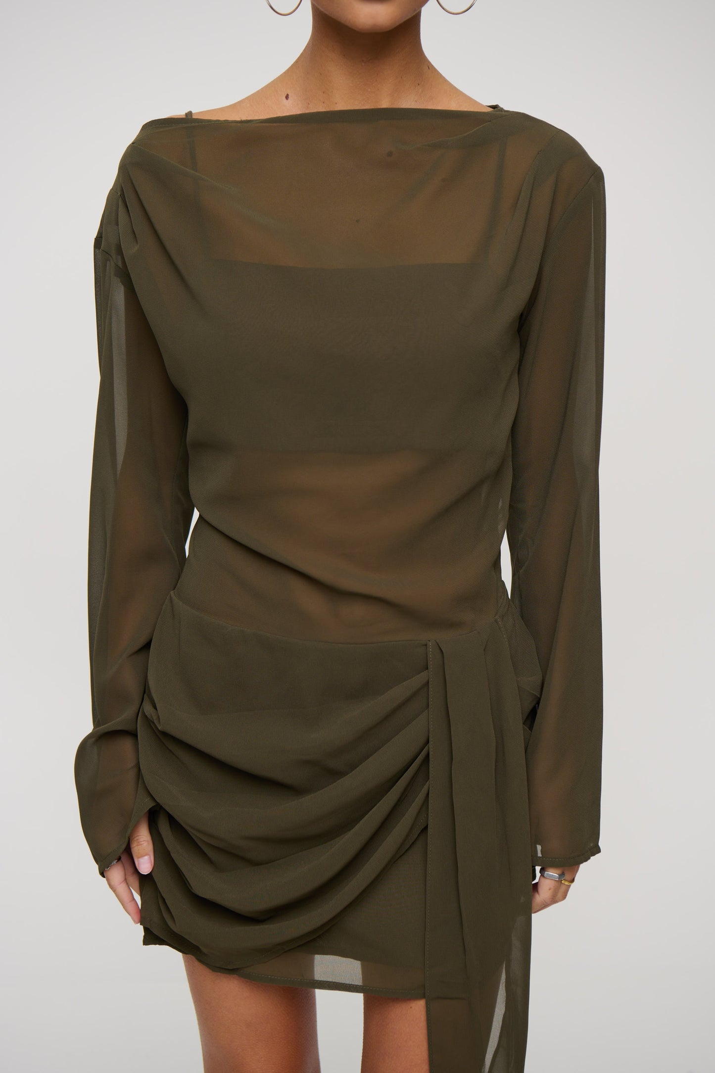 Lake Mini Dress Khaki