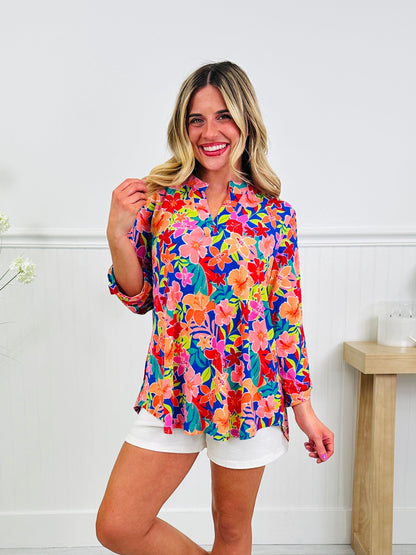 Sweet Like Spring Top in Savannah Print