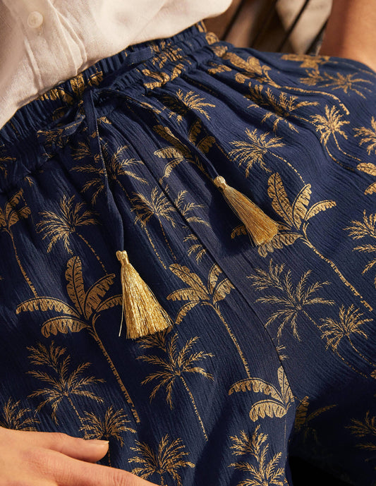 Bembridge Pants-French Navy, Rainforest