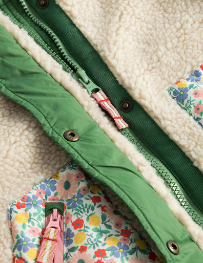 Borg Mix Coat-Vanilla Pod Floral