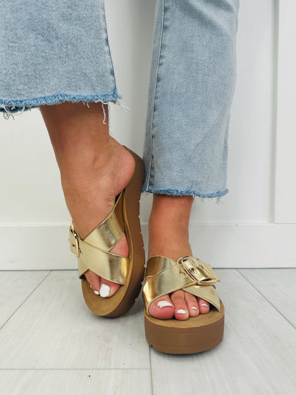Metallic Muse Sandals