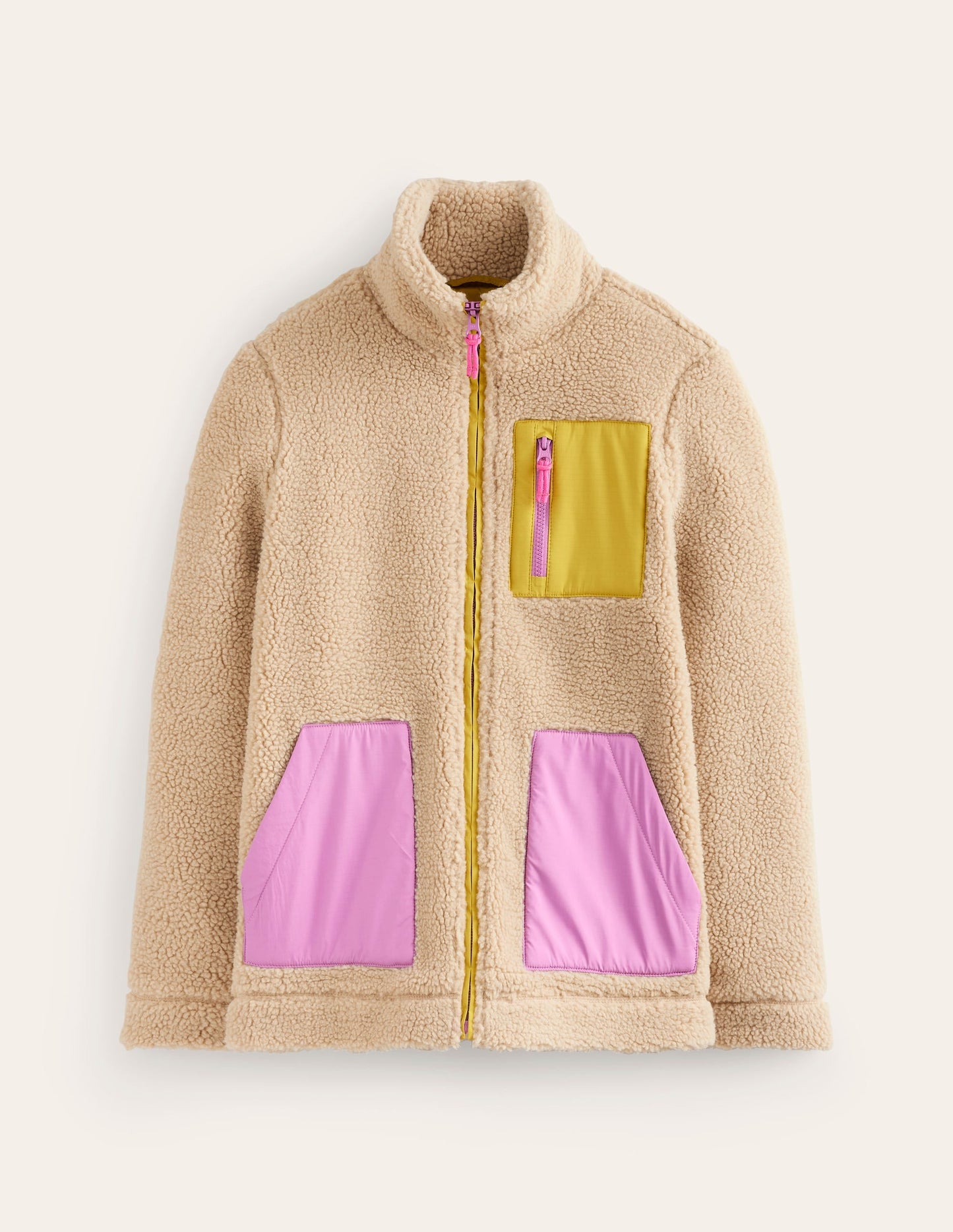 Borg Fleece-Mulberry, Antique Moss
