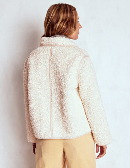 Borg Jacket-Curly Natural Borg