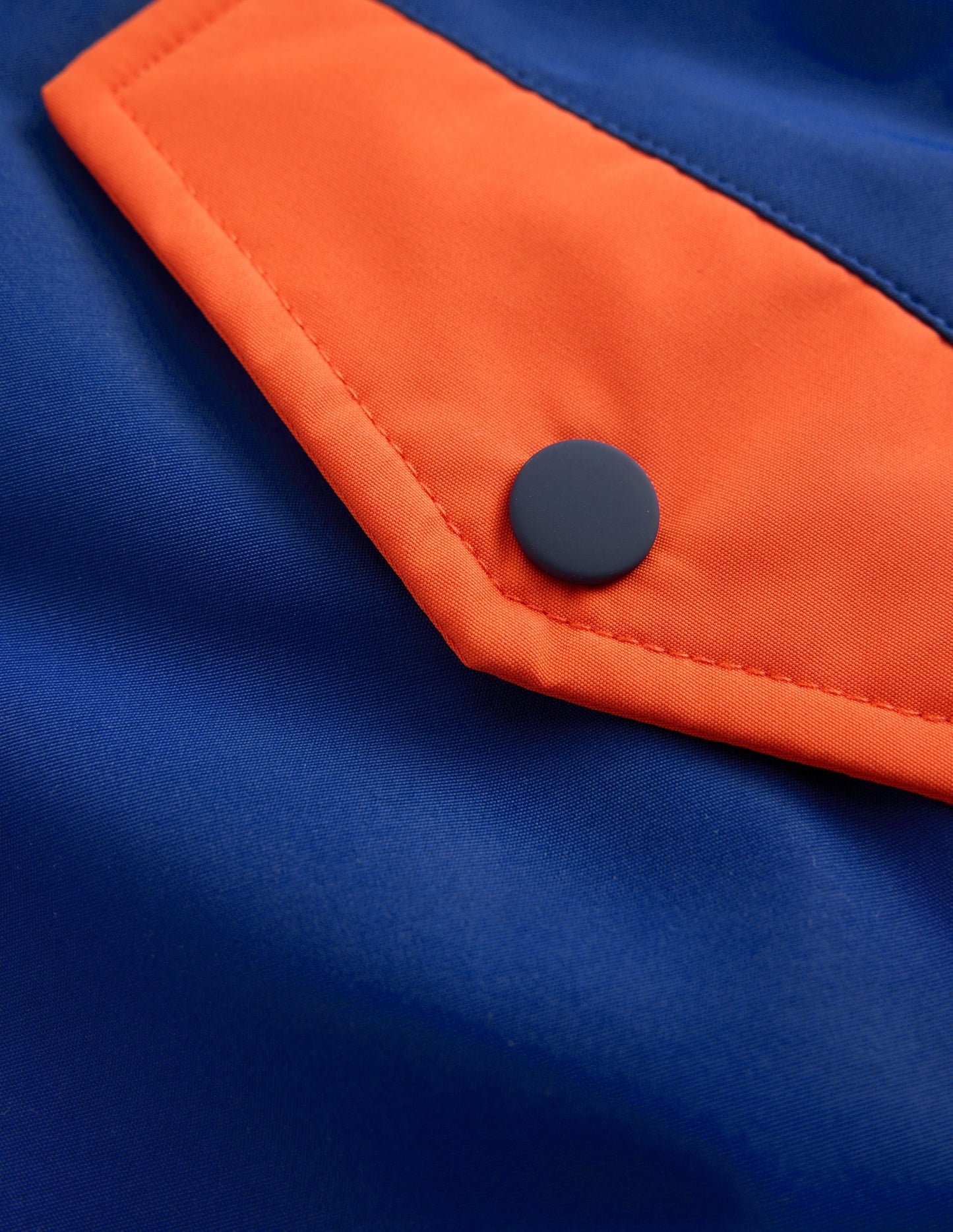 Boys Borg Lined Anorak-Orange Colour Block