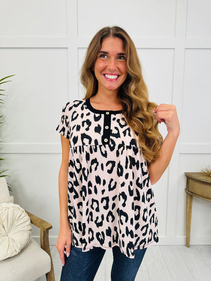 Blush Leopard Babe Top