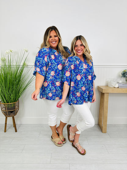Radiate Sunshine Top in Naples Print