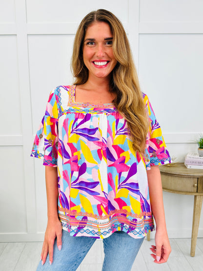Sweet Magnolia Top In Dewberry
