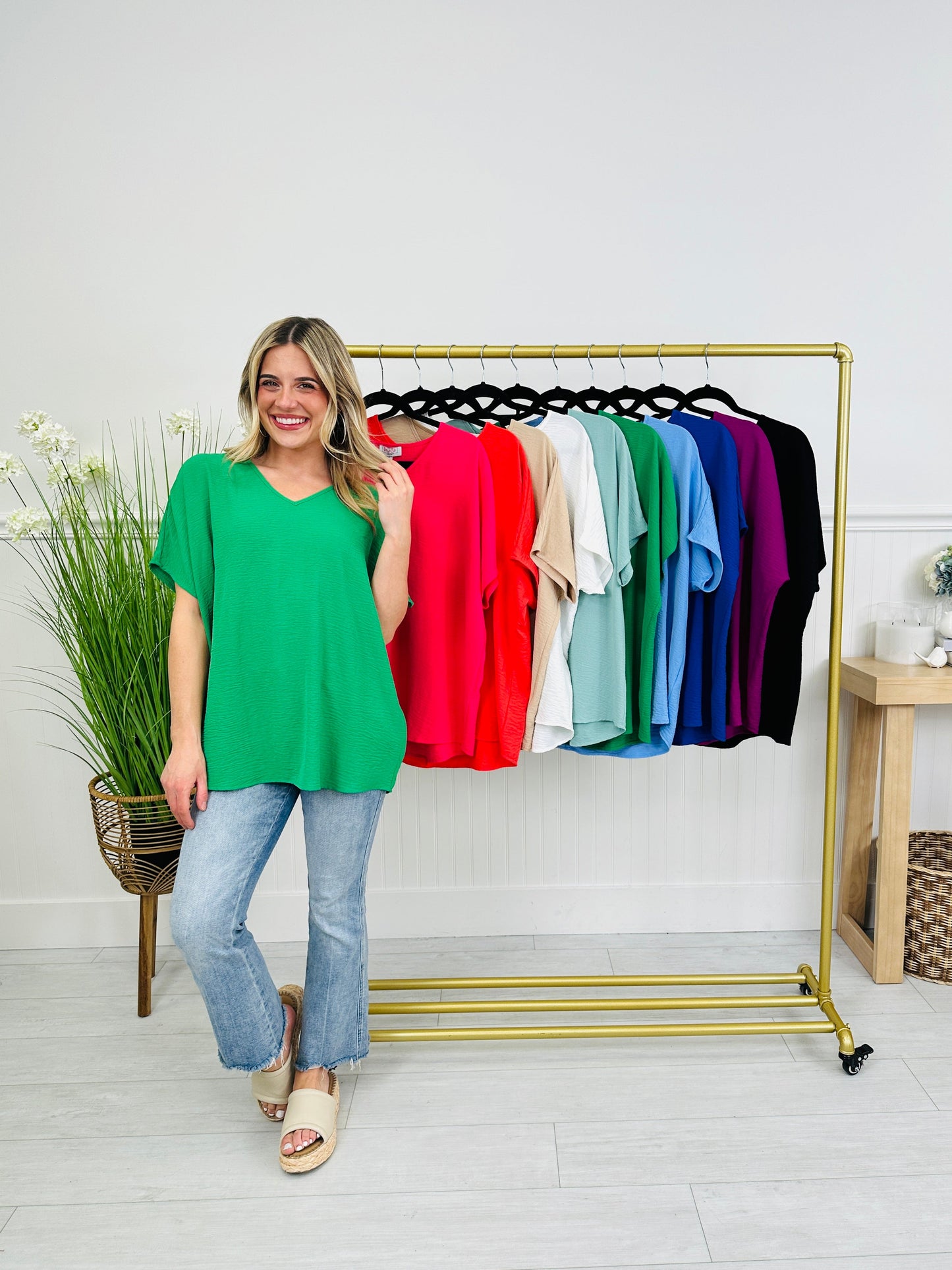 Go With The Flow Top In Multiple Colors