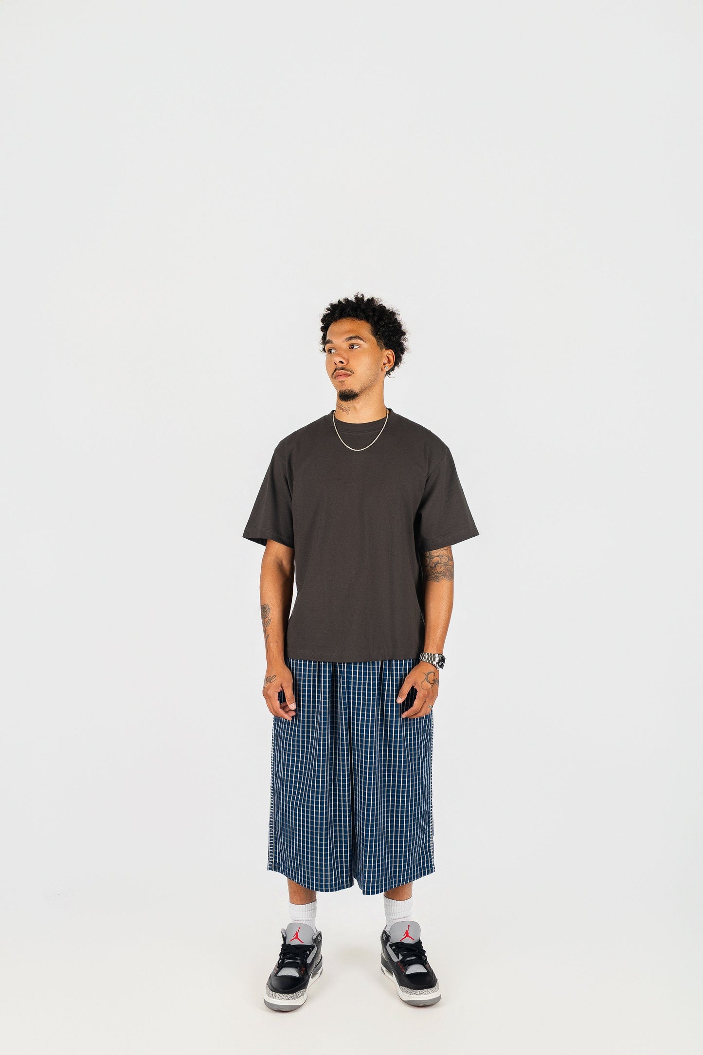 Baggy Plaid Shorts
