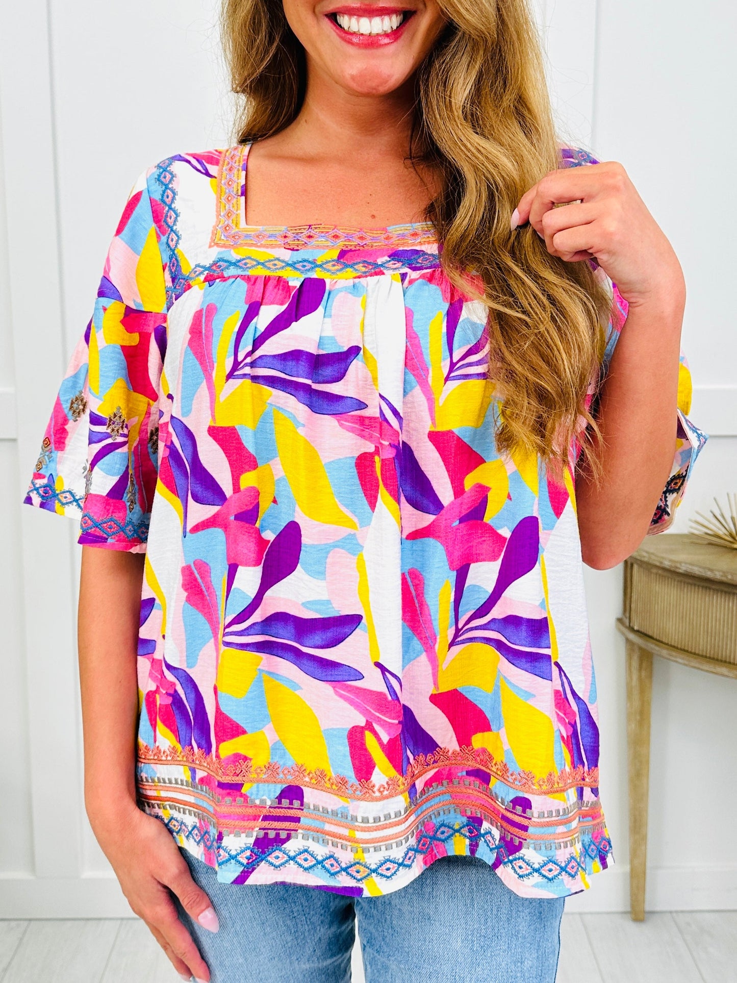 Sweet Magnolia Top In Dewberry