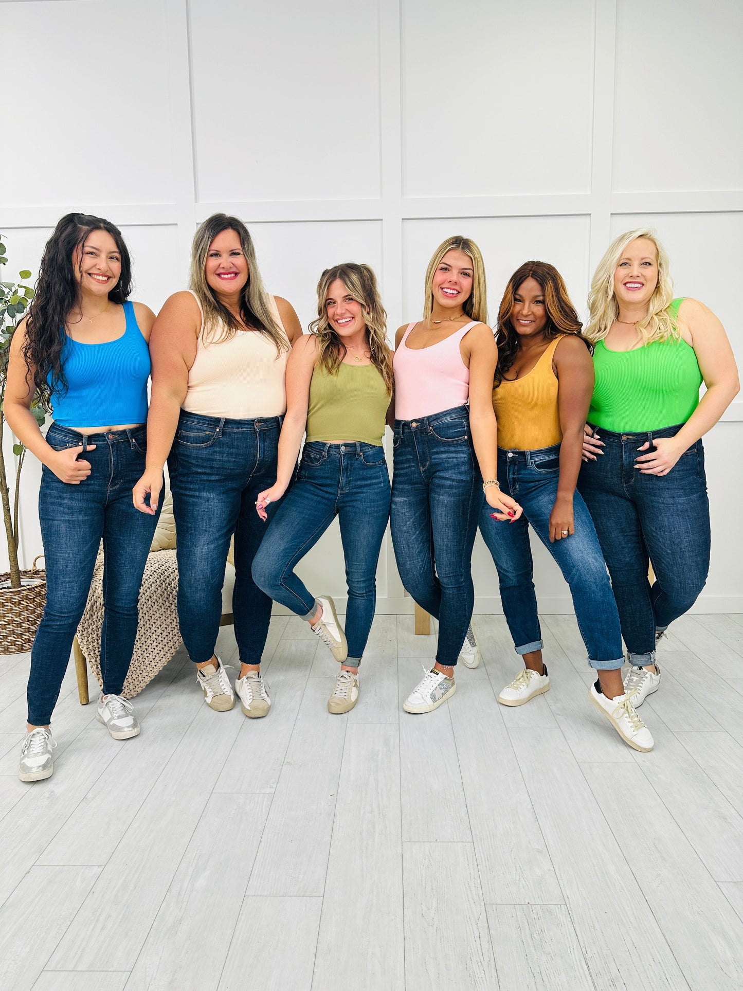 Reversible Ribbed Seamless Shapewear Tank Top in Multiple Colors