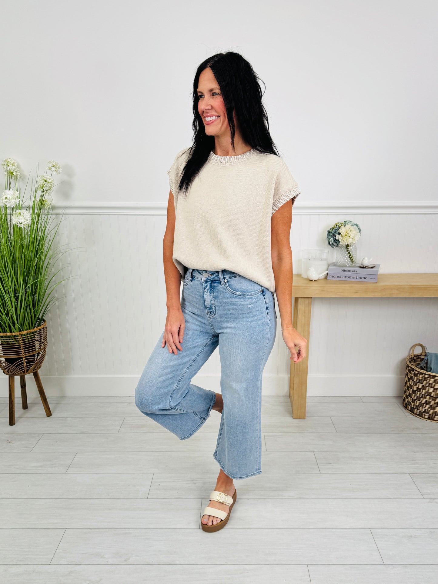 The Perfect Pick Cropped Wide Leg Jeans in Multiple Inseams