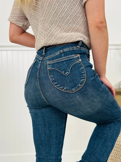 Judy Blue Trifecta Flare Tummy Control Butt Lifting Flare Jeans