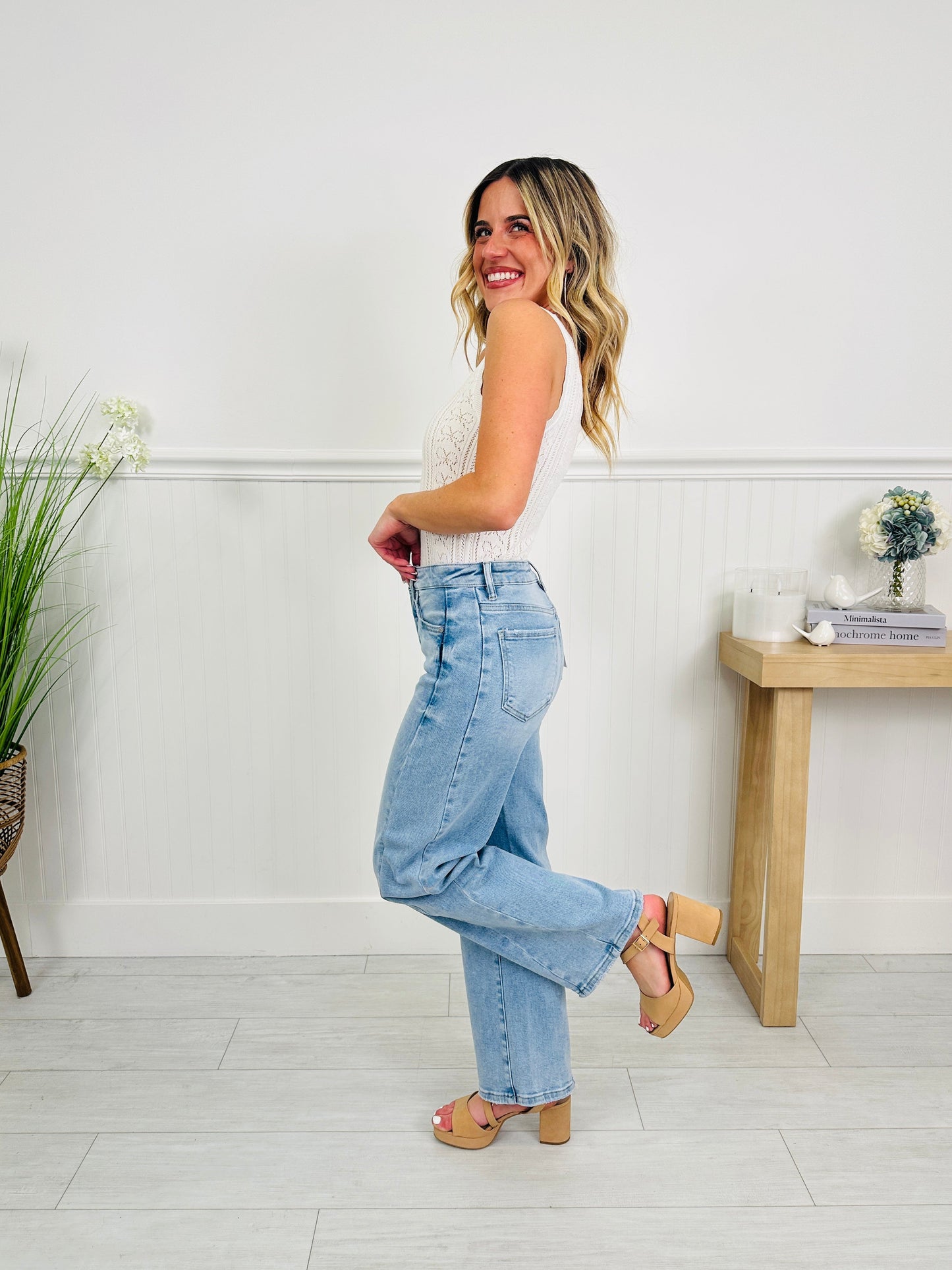 Be Bold Slim Barrel Tummy Control Jeans