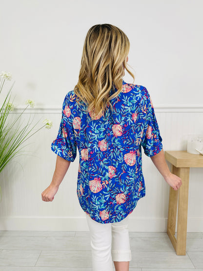 Radiate Sunshine Top in Naples Print