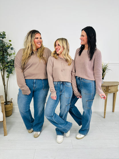 Judy Blue Cool and Collected Cargo Straight Jeans