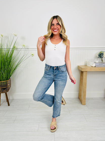 Kick Back And Relax Kick Flare Cropped Jeans
