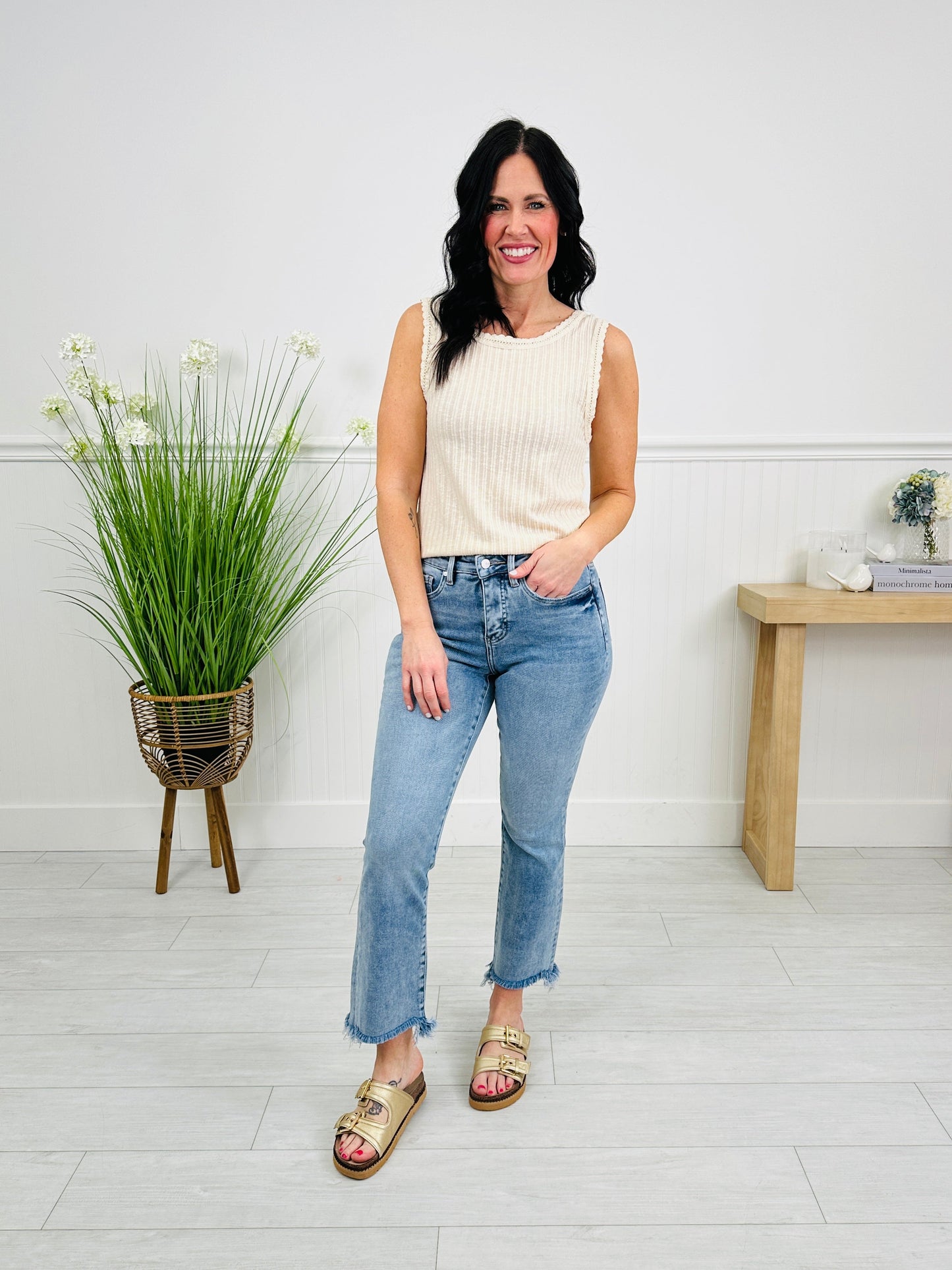 Bring The Flare Tummy Control Kick Flare Jeans