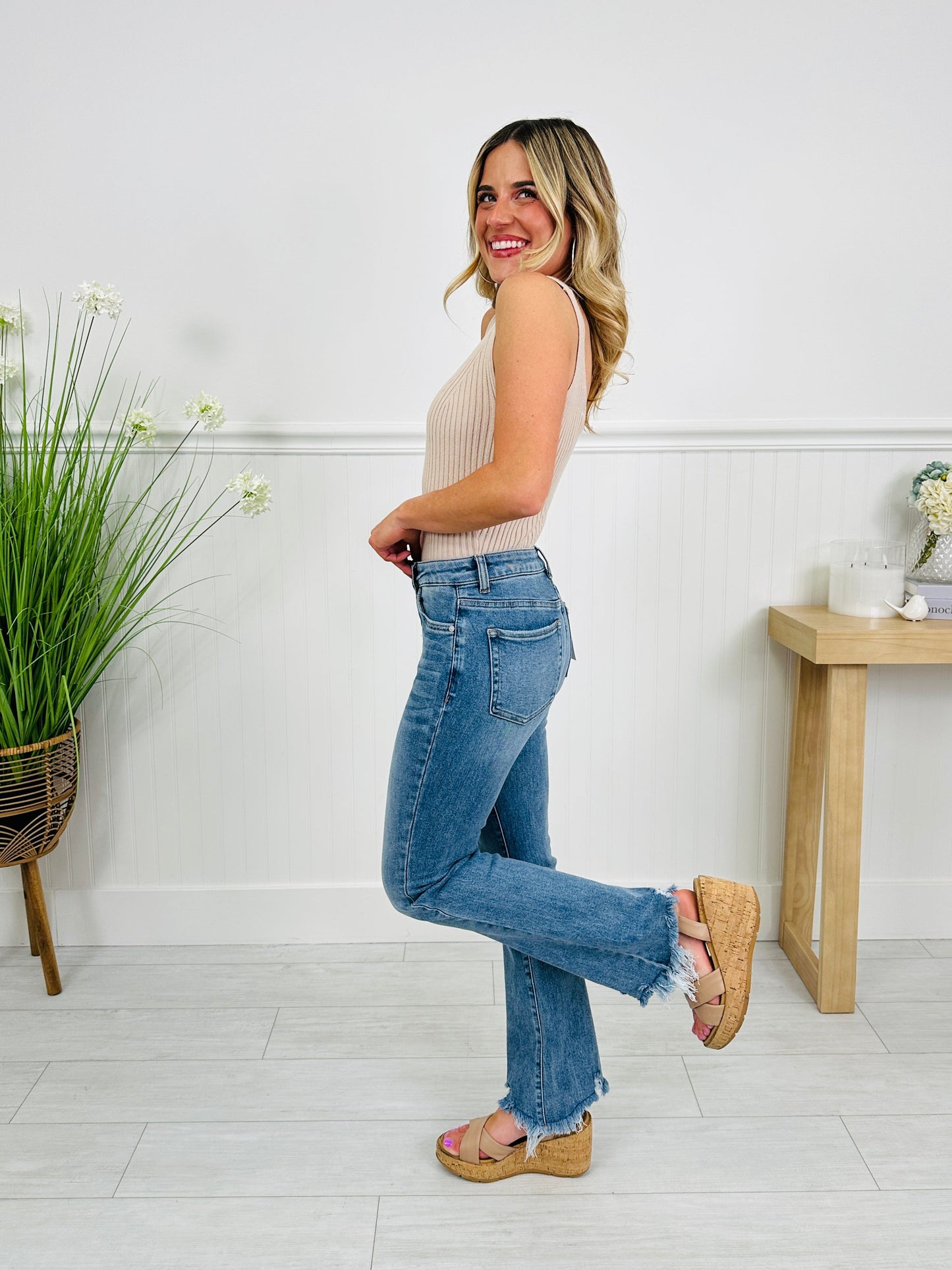 Flare For Fun Tummy Control Kick Flare Jeans
