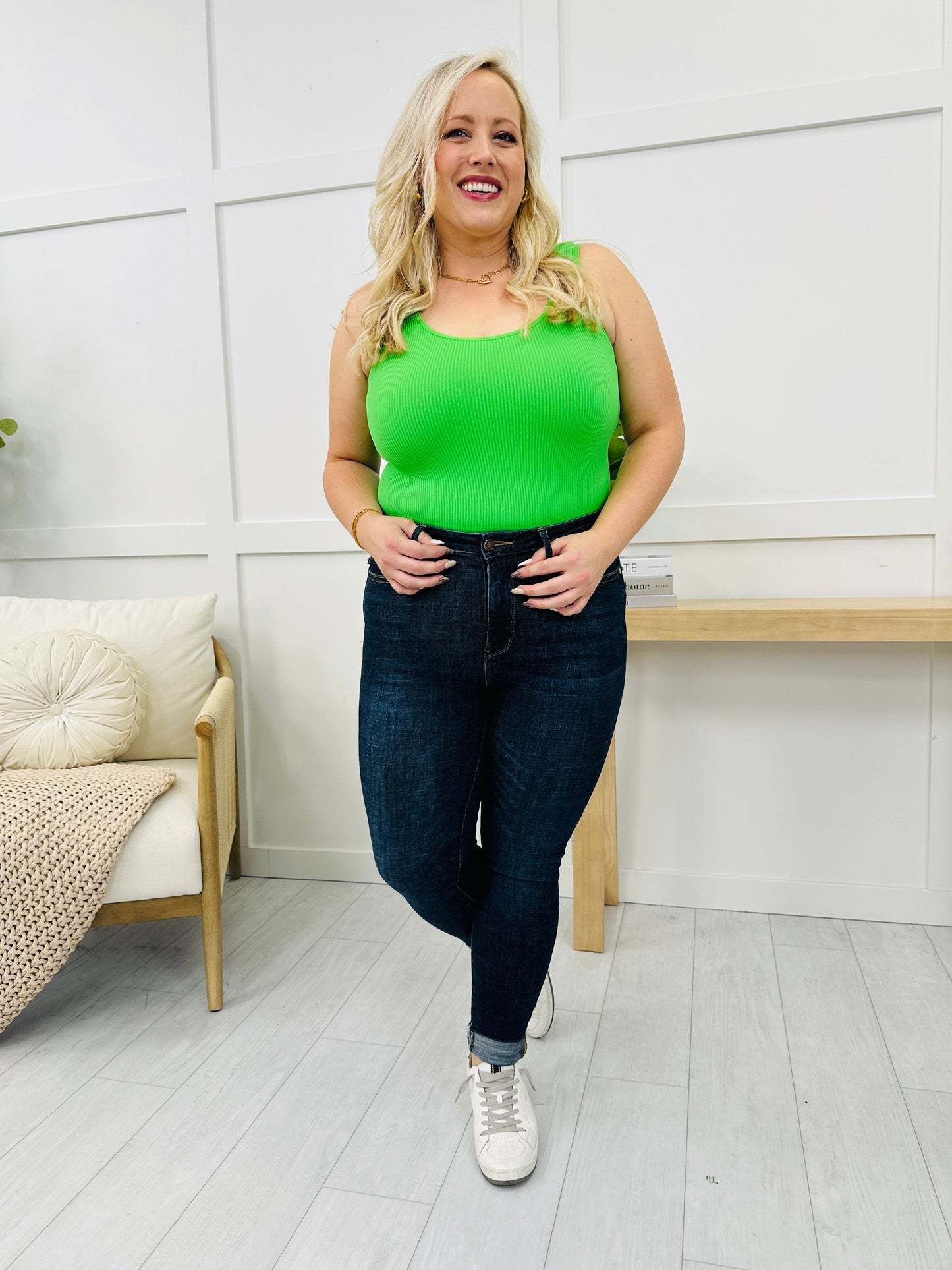 Reversible Ribbed Seamless Shapewear Tank Top in Multiple Colors