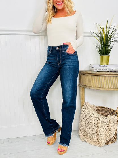 Judy Blue Keep You in The Dark Straight Leg Jeans